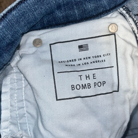 AYR The Bomb Pop Frayed Hem High Rise Jeans 27 Petite / Short - Picture 10 of 11